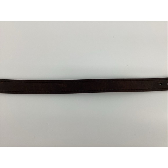 Versacarry Belt Size 36 Brown Leather Silver Toned Buckle Duty Belt Made in USA - Picture 5 of 6